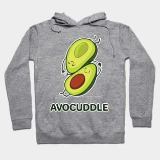 Avocado Avocuddle Pun Design Hoodie